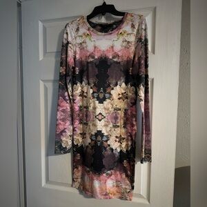 Topshop Long Sleeve Bodycon Dress